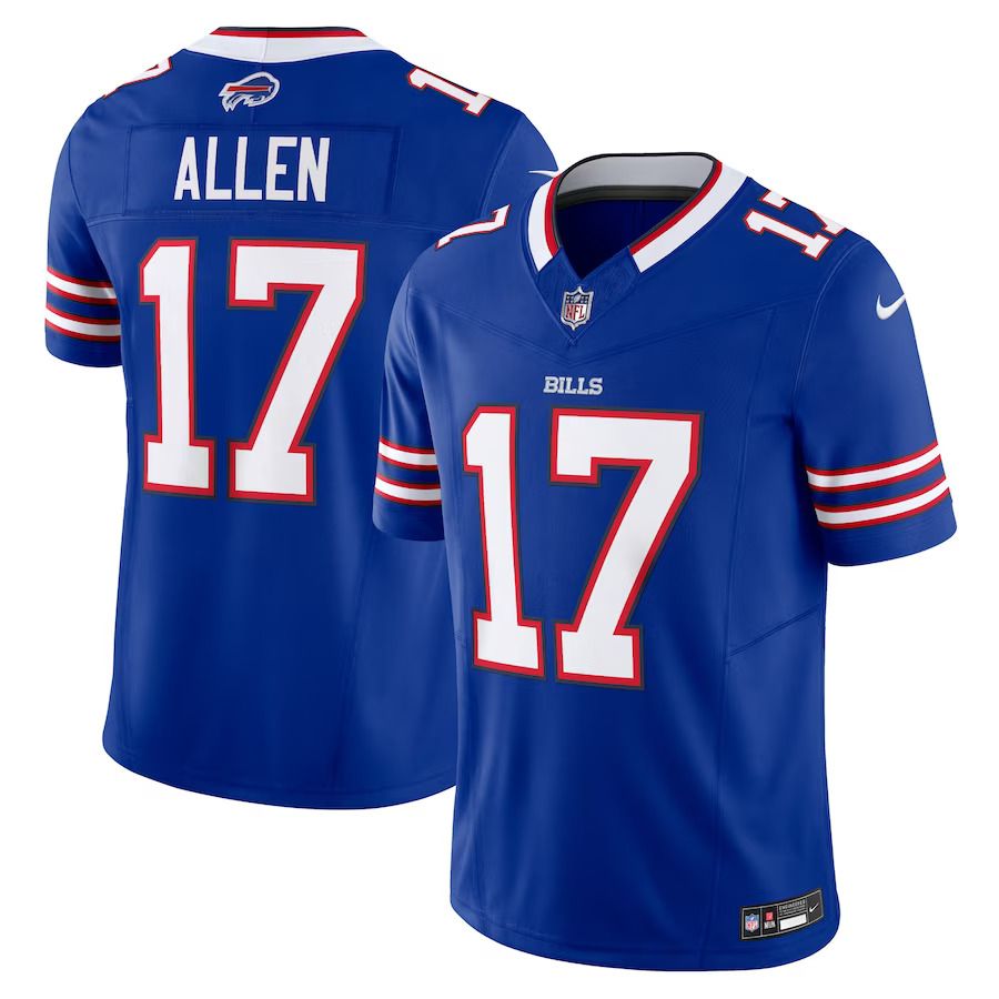 Men Buffalo Bills #17 Josh Allen Nike Royal Vapor F.U.S.E. Limited NFL Jersey